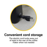 Hamilton Beach Coffee Maker 1 Cup Commercial Soft Pod , Auto Shut Off, Black