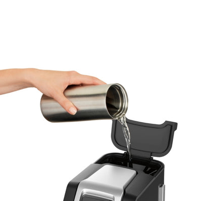 Hamilton Beach Coffee Maker Deluxe Single Serve , Drip Tray with full indicator, Auto Shut Off, Compatible with K-Cup packs