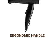 Hamilton Beach Hand Held Hair Dryer, 1600 Watts, Mid-Size, Concentrator, Black