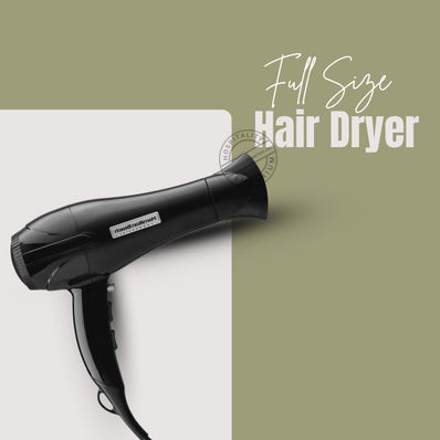 Hamilton Beach Hand Held Hair Dryer, 1875 Watts, Full-Size, Concentrator, Removable Lint Filter, Black