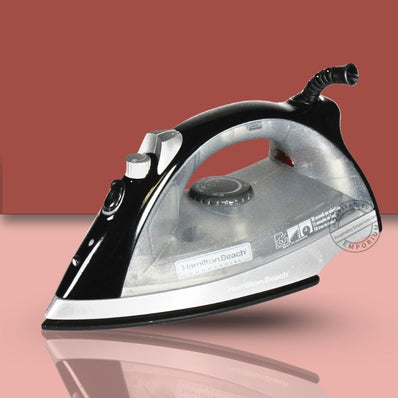 Hamilton Beach Lightweight Steam/Spray Iron, Position Sensing ASO, Extra Long Cord, Black