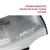 Hamilton Beach Lightweight Steam/Spray Iron, Position Sensing ASO, Extra Long Cord, Black