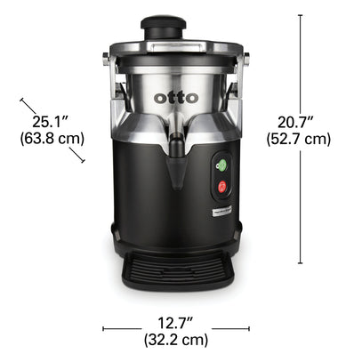OTTO® Centrifugal Juice Extractor, 76mm Feed Chute, Stainless Steel Juice Bowl, BPA-Free Plastic Lid