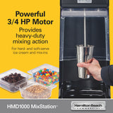 HAMILTON BEACH MixStation™ Heavy-Duty Drink Mixer, 3/4 HP, Variable Speed