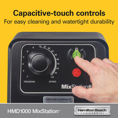 HAMILTON BEACH MixStation™ Heavy-Duty Drink Mixer, 3/4 HP, Variable Speed