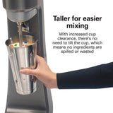 HAMILTON BEACH Drink Mixer, Single Spindle, 1/3 HP, Stainless Steel Agitator, 3 Speeds