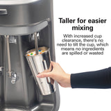 HAMILTON BEACH Drink Mixer, Triple Spindle, 1/3 HP, Stainless Steel Agitator, 3 Speeds,