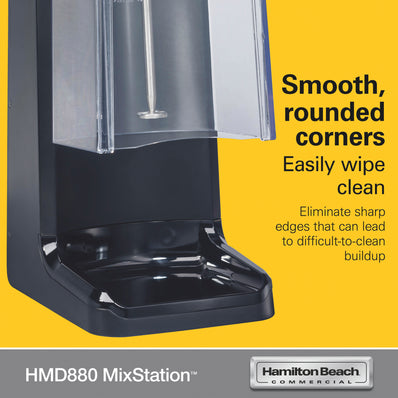 HAMILTON BEACH MixStation™ Drink Mixer, High Performance , 1/3 HP, Single speed
