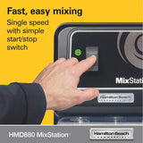 HAMILTON BEACH MixStation™ Drink Mixer, High Performance , 1/3 HP, Single speed