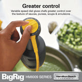HAMILTON BEACH BigRig™ Compact Immersion Blender- 9in Shaft,  Variable Speed, Medium Duty 250W