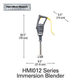 HAMILTON BEACH BigRig™ Immersion Blender-12in Shaft, Variable Speed, Heavy Duty 800W