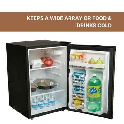 Hamilton Beach 2.5 cu. Ft. Refrigerator, Energy Star, 2 glass adj. shelves, rev.door, leveling ft.