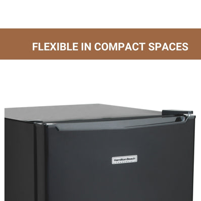 Hamilton Beach 3.2 cu. Ft. Refrigerator, Energy Star, 3 glass shelves, rev.door, leveling ft.