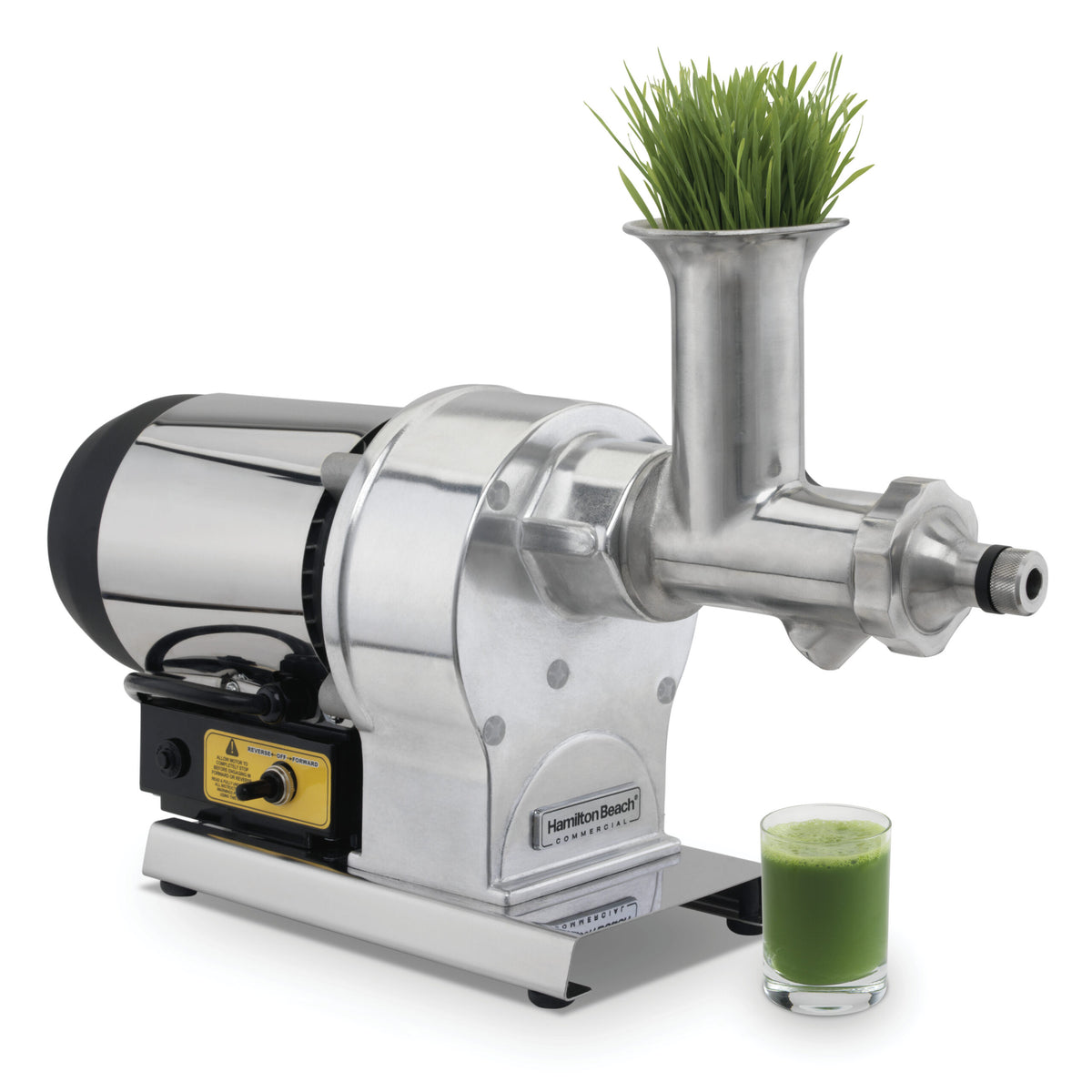 HAMILTON BEACH FreshMark™ Electric Wheatgrass Juicer, Stainless Steel Head, Auger and Screen.