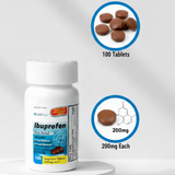 CareALL Ibuprofen Tablets, 200mg, 100/bt (NBE Advil)