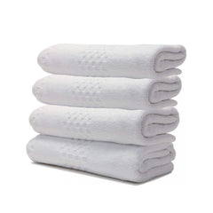 JACQUARD Border Bath Towel 27"x 54" #17.00Lbs/dz Heavier Quality 4/Pack