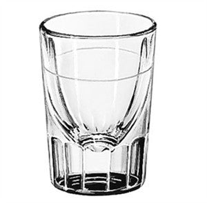 Whiskey Fluted 1 1/4 oz with 1/2 oz Line 4 dz
