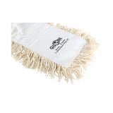 Cotton Tie-On Dust Mop Head - 36"L X 5"W color:White