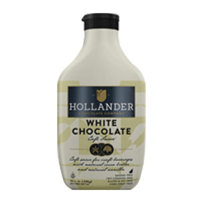 Hollander Café Sweet White Chocolate Sauce Squeeze Bottle 14 oz