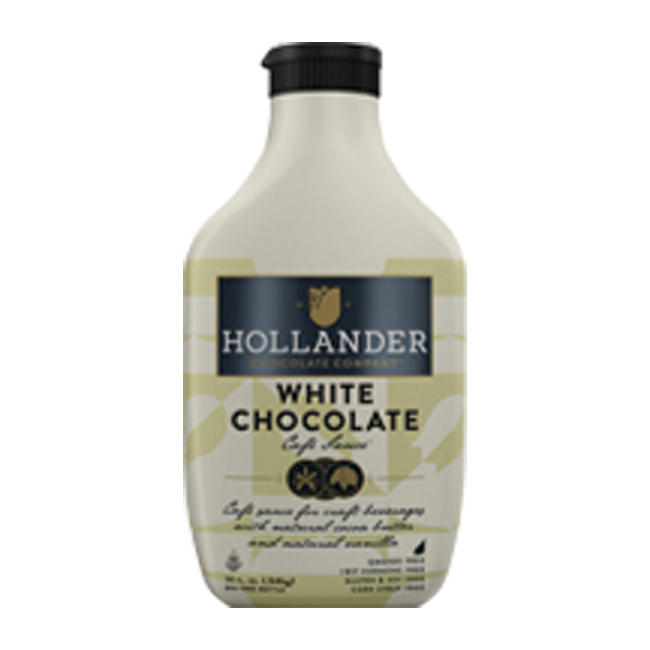 Hollander Café Sweet White Chocolate Sauce Squeeze Bottle 14 oz