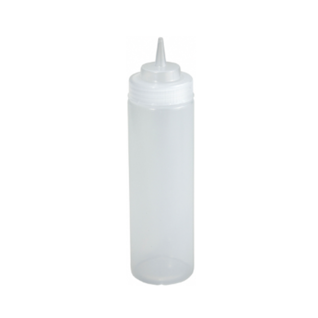 Squeeze Bottle 12oz Clear pk 6 ct