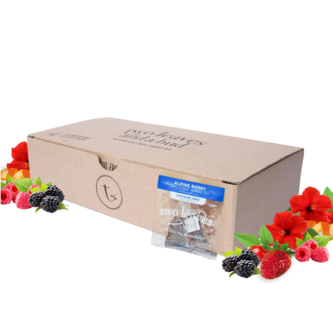 Two Leaves and a Bud Herbal Tea Alpine Berry 100 ct