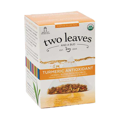 Two Leaves and a Bud Tea Organic Turmeric Antioxidant 15 ct
