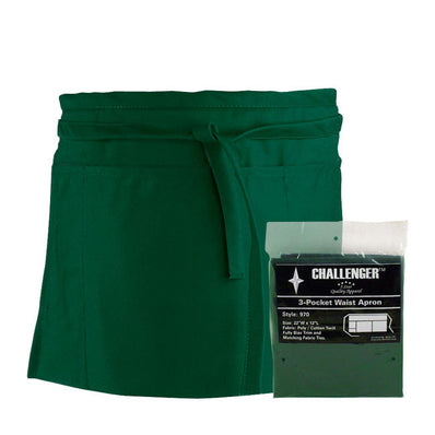 Challenger 3-Pocket Waist Apron Hunter Green each