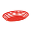Oval Fast Food Basket - Red pk 12 ct