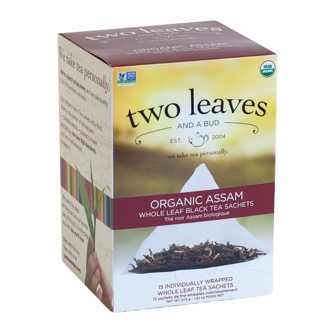 Two Leaves and a Bud Tea Organic Assam Breakfast 15 ct
