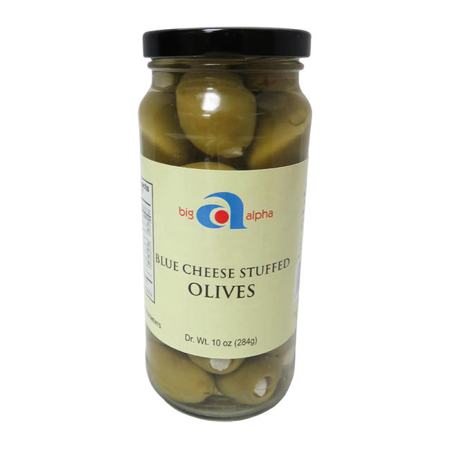 Big Alpha Olive Blue Cheese Stuffed 70-90 ct per kg 10 ct