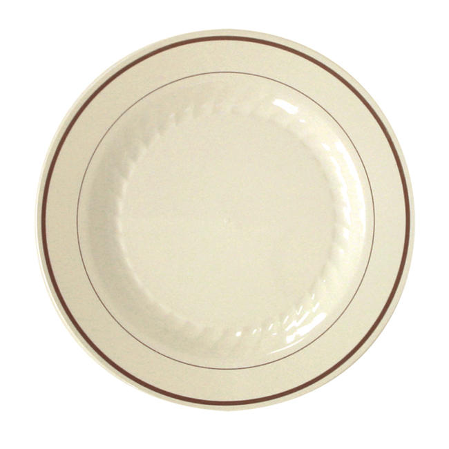 Masterpiece Plate Ivory and Gold 10 1/4" 12 ct