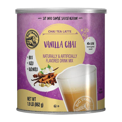 Big Train Vanilla Chai Tea Latte Mix Can 1.9 lb