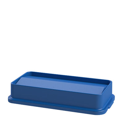 Value Plus Slim Swing Lid Blue 23 gal each