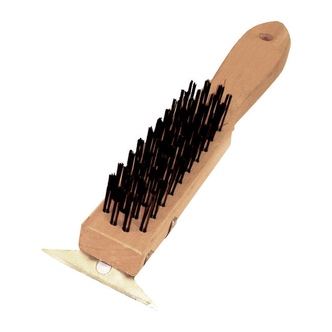 Wire Brush with Scraper 11" each