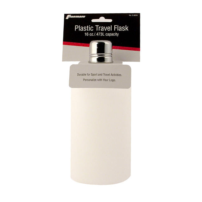 Plastic Flask  16 oz each