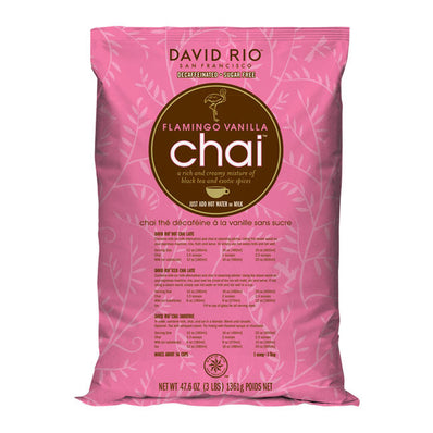 David Rio Flamingo Vanilla Chai Decaf Sugar Free 3 lb