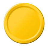 Paper Plate School Bus Yellow 24 ct