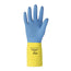 Chemi-Pro Natural Rubber Glove Blue and Yellow Small pk 1 pair