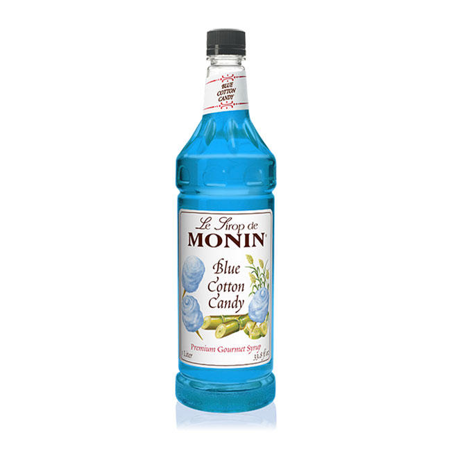 Monin Blue Cotton Candy Syrup PET 1 ltr