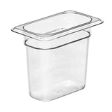 Camwear Food Pan Ninth-Size Clear 6" each