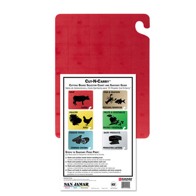 Cut-N-Carry Board Red 18" x 24" each