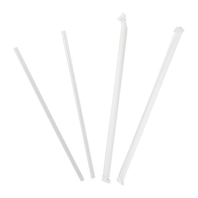 Choice Giant Straw Clear 10 1/4" 300 ct