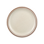 Desert Sand Plate Cream White with Brown Bands and Speckles 9 1/2