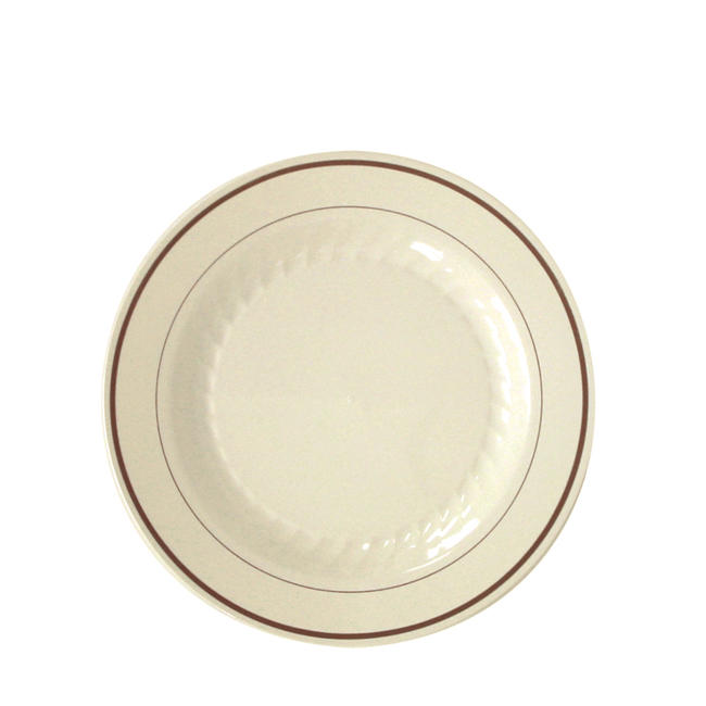 Masterpiece Plate Ivory and Gold 6” 15 ct