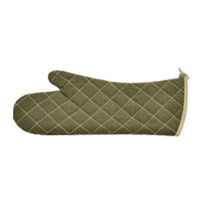 Flame Retardant Oven Mitt Green 17" each