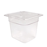 Camwear Food Pan Sixth Size Clear 6" each
