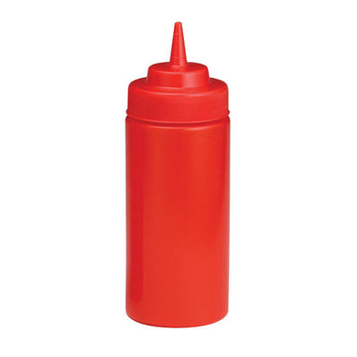 WideMouth Squeeze Bottle Red 16 oz 2 dz