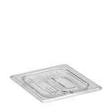 Camwear Food Pan Cover Sixth Size Notched with Handle Clear each
