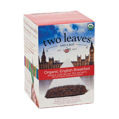 Two Leaves and a Bud Tea Organic English Breakfast 15 ct